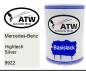 Preview: Mercedes-Benz, Hightech Silver, 9922: 500ml Lackdose, von ATW Autoteile West.